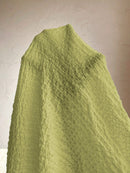 Blusa casual enrugada gola V Trina