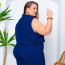 Macacão Elegante Soltinho E Confortável Festa