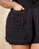 Conjunto Colete e Short Pespontado