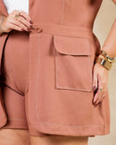 Conjunto Colete e Short Pespontado